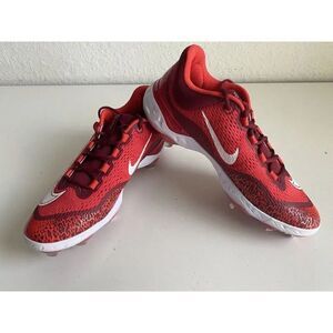 Nike Alpha Huarache React Elite 4 Red Baseball Cleats DJ6521-616 Men’s Sz 13